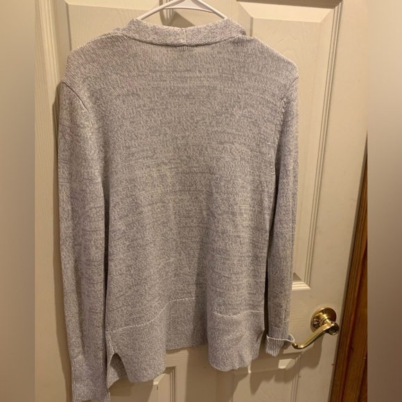 Loft grey cardigan size medium EUC - Picture 2 of 3